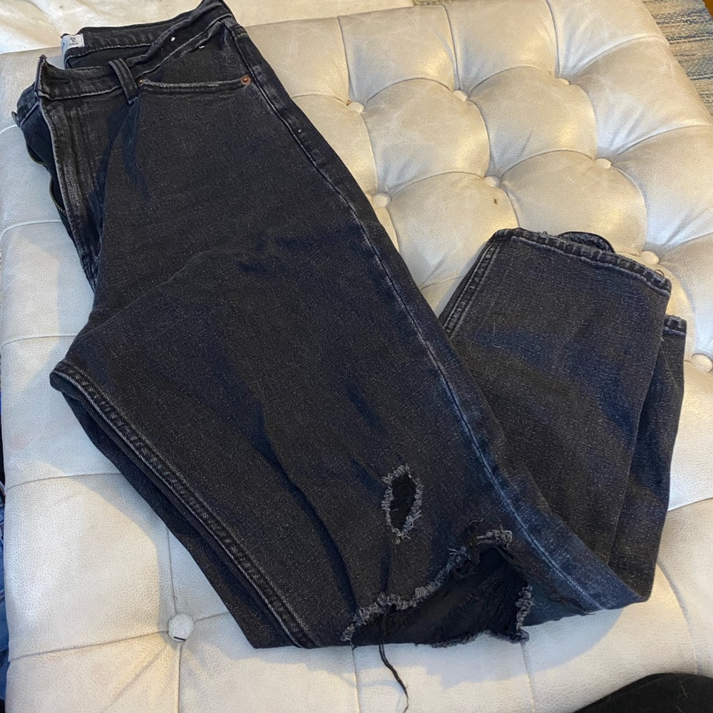 Abercrombie ankle straight jeans